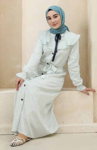 Robe Hijab Vert menthe 4340C-02