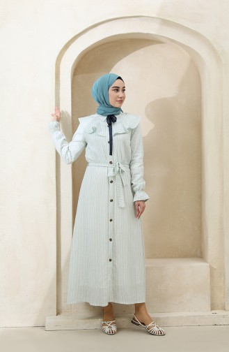 Robe Hijab Vert menthe 4340C-02