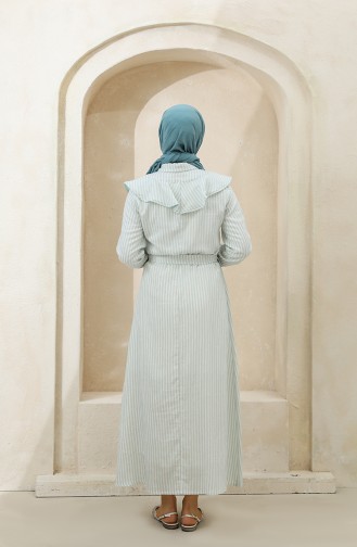 Mint Green Hijab Dress 4340C-02