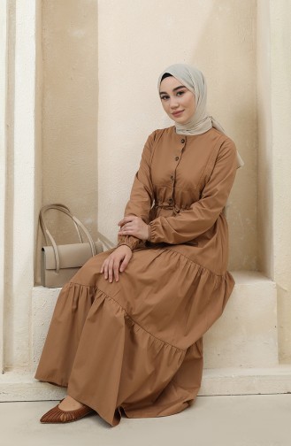 Robe Hijab Café au lait 4345-01
