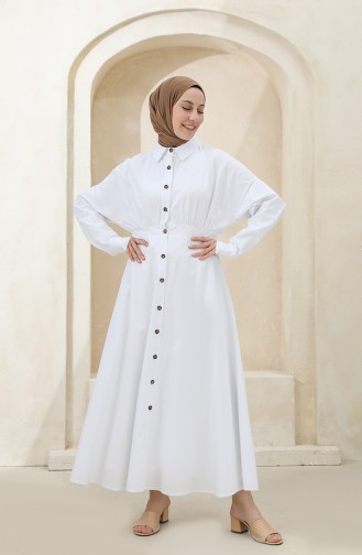 Robe Hijab Blanc 4370-01