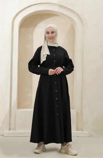 Black Hijab Dress 4370-02