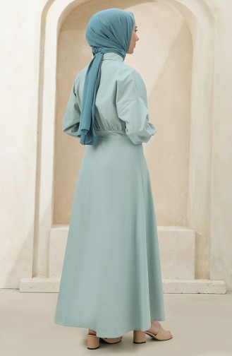 Green Almond Hijab Dress 4370-05