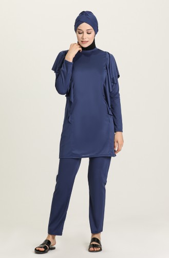 Navy Blue Swimsuit Hijab 02125-02