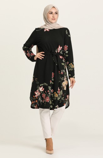 Büyük Beden Tunik 2700D-01 Siyah