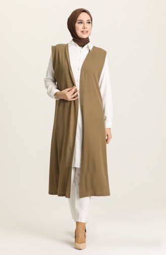 Khaki Waistcoats 8358-01