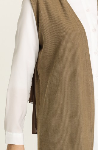 Khaki Gilet 8358-01