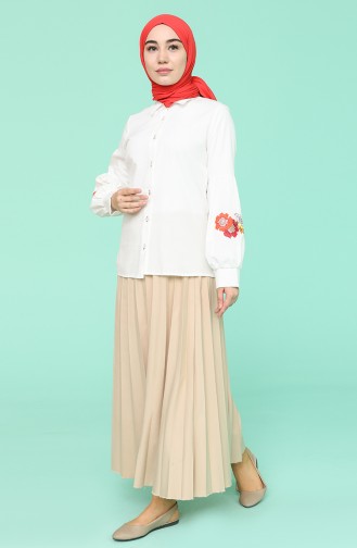 White Overhemdblouse 71237-01