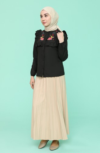 Black Overhemdblouse 71265-01