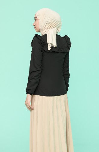 Black Overhemdblouse 71265-01