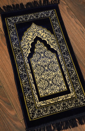 Navy Blue Prayer Rug 0012-05