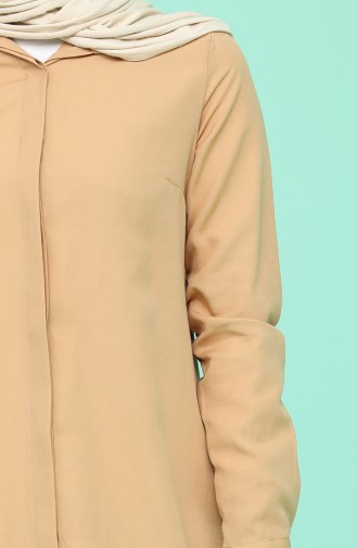 Gizli Düğmeli Tunik 71291-04 Camel