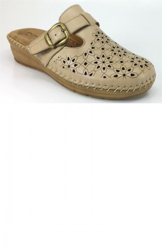 Beige Summer slippers 7076