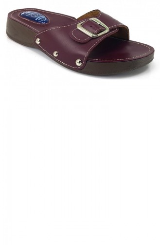 Claret Red Summer Slippers 7412