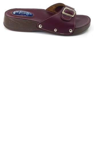 Claret Red Summer Slippers 7412