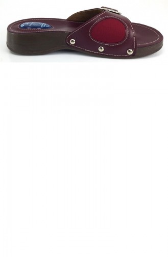 Claret Red Summer Slippers 7412