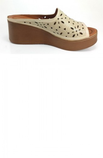 Beige Summer slippers 7968