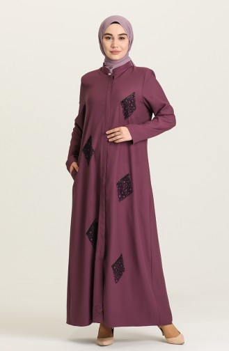 Plum Abaya 8460-02