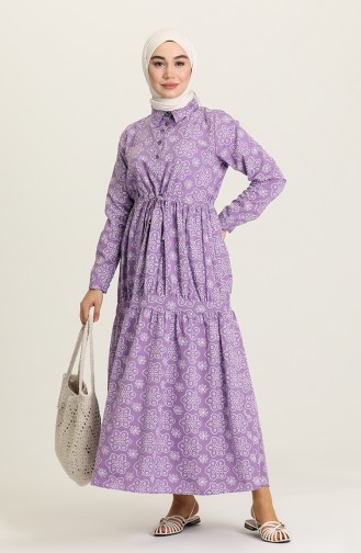 Lilac İslamitische Jurk 5467-01