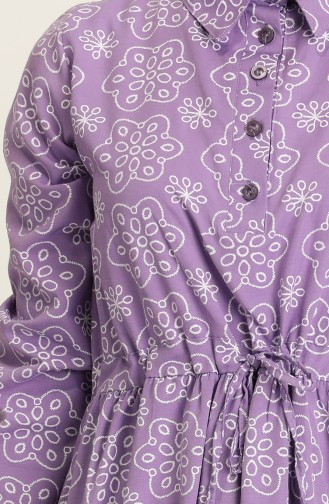 Violet Hijab Dress 5467-01