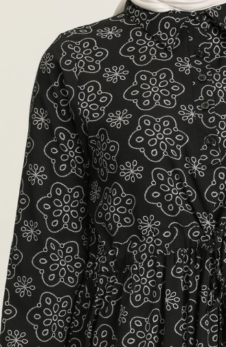 Black Hijab Dress 5467-05