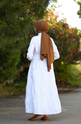 Robe Hijab Blanc 1425-02