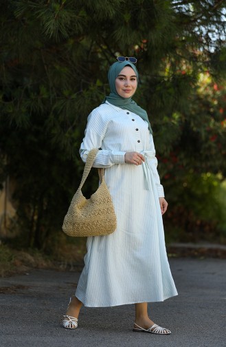 Minzengrün Hijab Kleider 4385-01