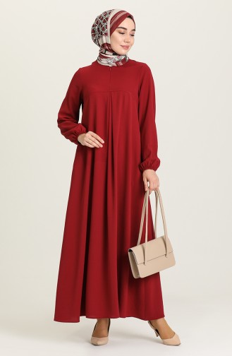 Claret red Abaya 4362-02