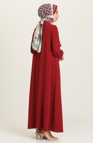 Claret red Abaya 4362-02