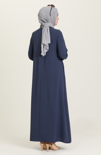 Navy Blue Abaya 4362-03