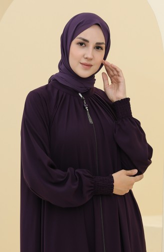 Purple Abaya 0122A-08