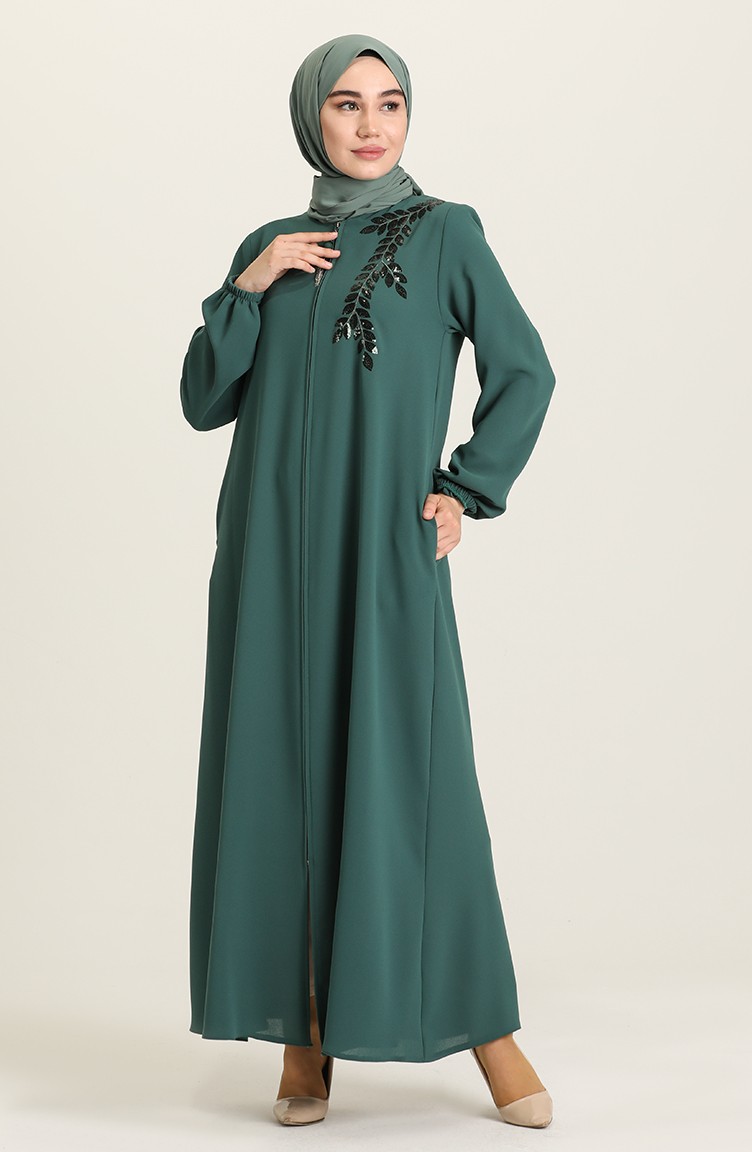 Green Almond Abaya 5002 01 Sefamerve