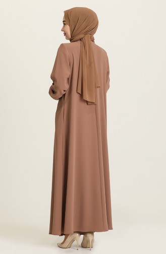 Milk Coffee Abaya 5002-02