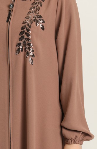 Milk Coffee Abaya 5002-02