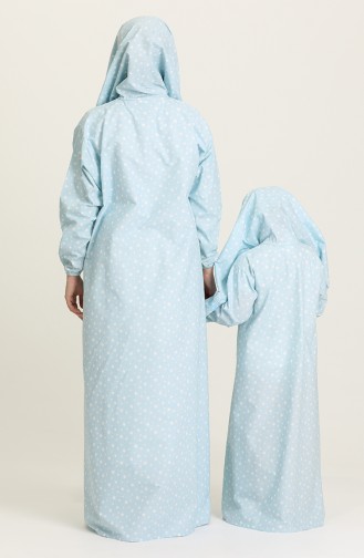 Robe de Prière Bleu Bébé 0878A-01