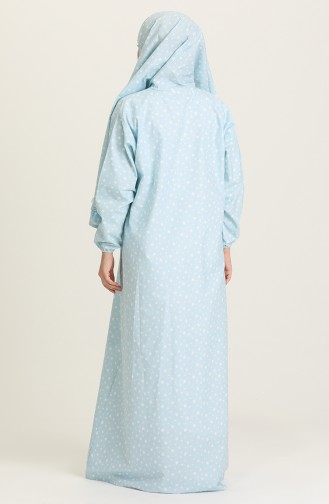 Robe de Prière Bleu Bébé 0878A-01