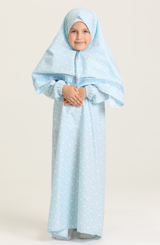 Blue Prayer Dress 0878-01