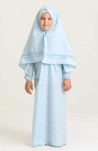Blue Prayer Dress 0878-01