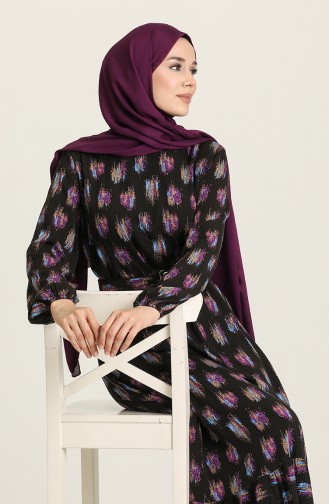 Black Hijab Dress 2206-01