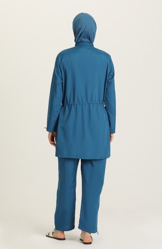 Oil Blue Swimsuit Hijab 212011-05