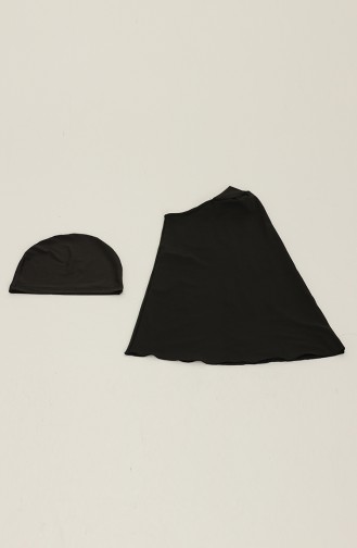 Maillot de Bain Hijab Noir 21626-03