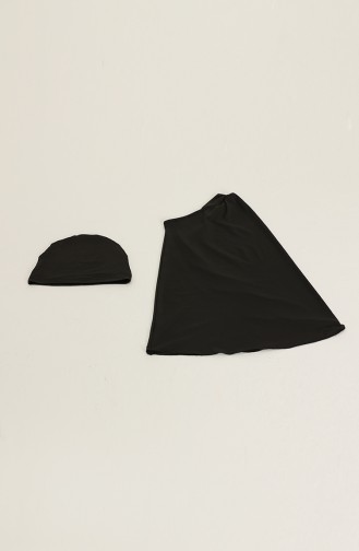 Black Modest Swimwear 21630-01