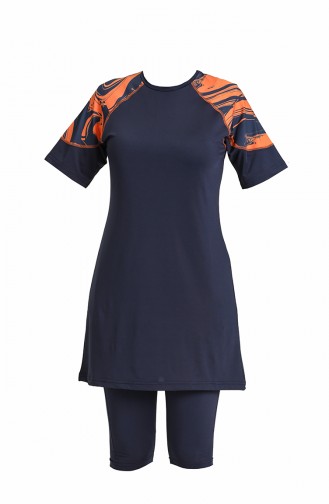 Maillot de Bain Hijab 21702-01 Bleu Marine 21702-01