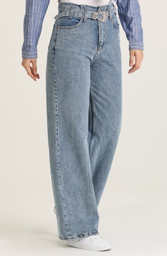 Pantalon Bleu Glacé 7516-03