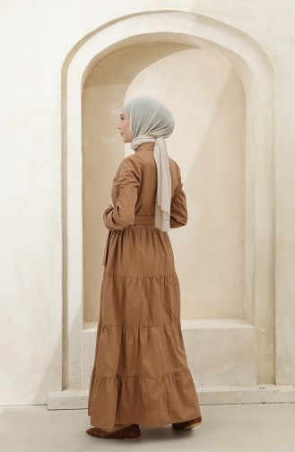 Robe Hijab Café au lait 1425-05