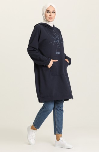 Sweatshirt Bleu Marine 3001-02