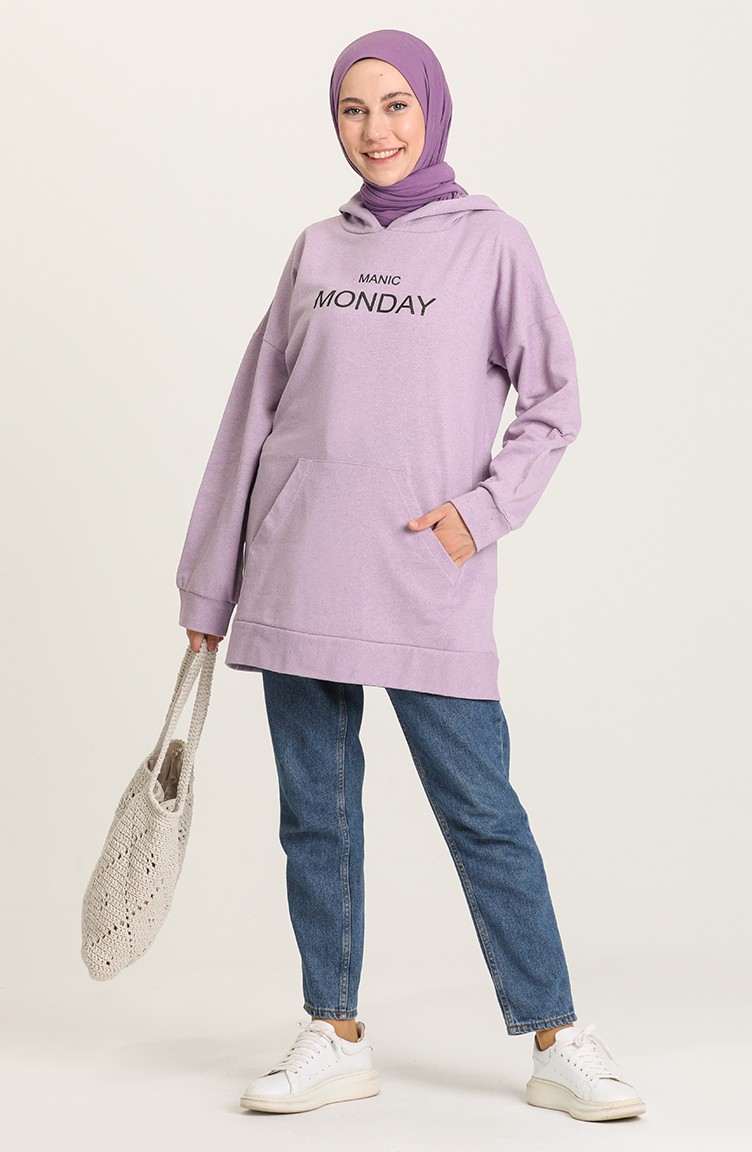 lilac color sweatshirt