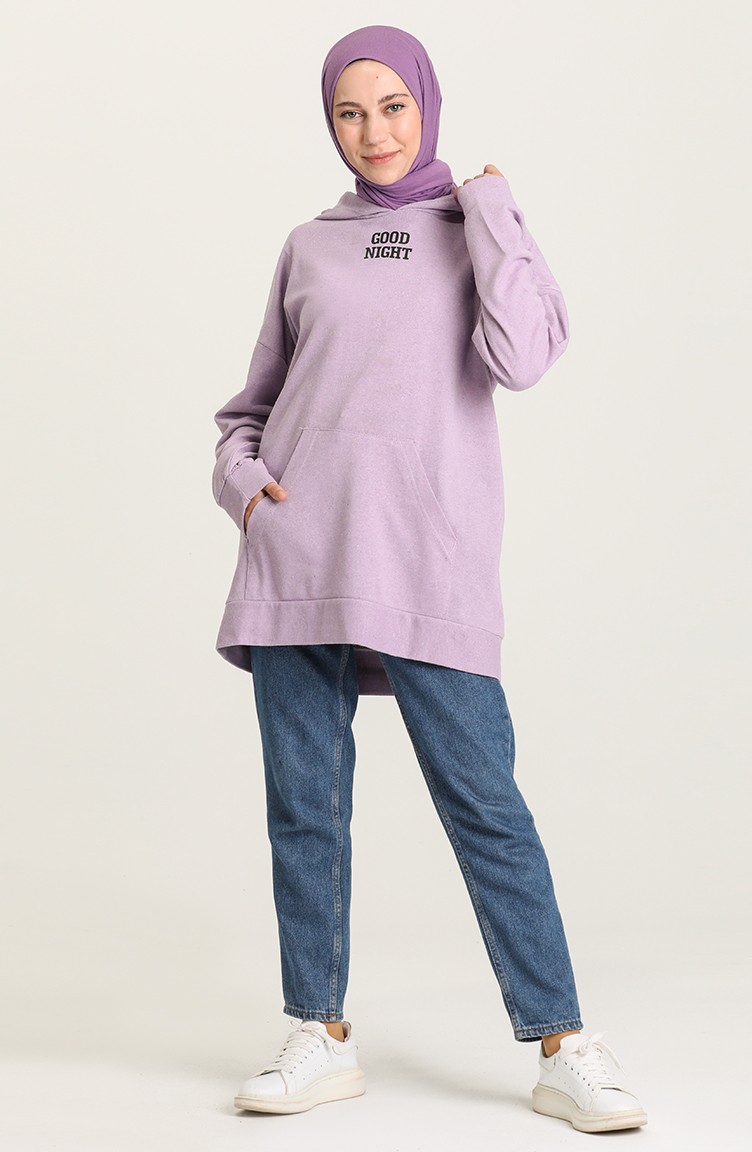 lilac color sweatshirt