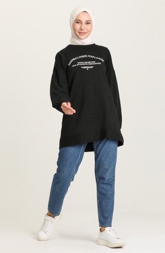 Sweatshirt Noir 1011-04