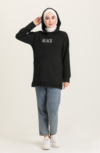 Sweatshirt Noir 1015-03